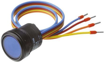 K84-603.3813S, EAO Single Pole Single Throw (SPST) Momentary Push Button Switch, IP67, 22.5 (Dia.)mm, Panel Mount, Кнопочный переключатель