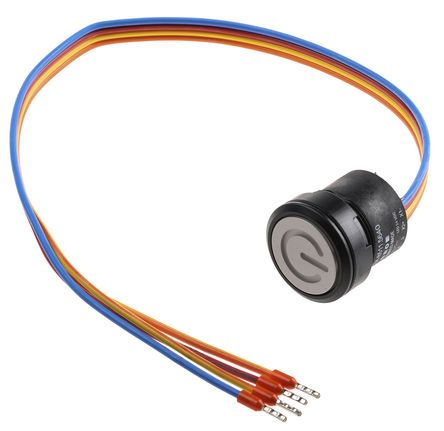 K84-603.3540, EAO Single Pole Single Throw (SPST) Momentary Push Button Switch, IP67, 22.5 (Dia.)mm, Panel Mount, Power, Кнопочный переключатель