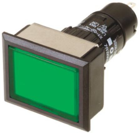 71-612.0 + 61-9681.5 + 61-9931.0, EAO Latching Green LED Push Button Switch, IP65, 21 x 27mm, PCB, 250V ac, Кнопочный переключатель