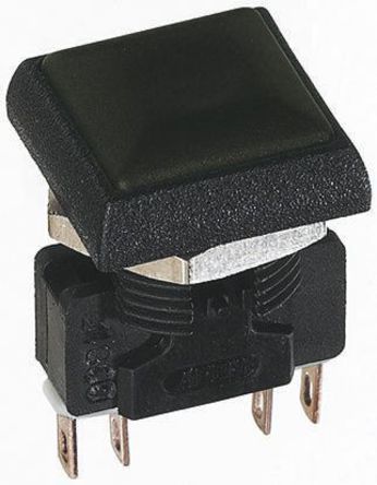 IRC8Z222, APEM Double Pole Double Throw (DPDT) Momentary Push Button Switch, IP67, 16 (Dia.)mm, Panel Mount, 250V ac, Кнопочный переключатель