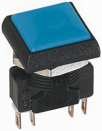 IRC8Z212, APEM Double Pole Double Throw (DPDT) Momentary Push Button Switch, IP67, 16 (Dia.)mm, Panel Mount, 250V ac, Кнопочный переключатель