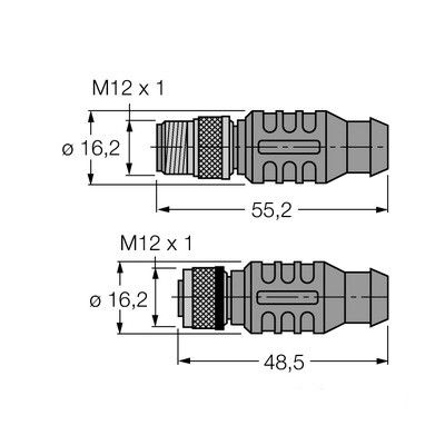 RSSW-D9-RKSW-451-1M-1M PROFIBUS кабель с оболочкой PUR