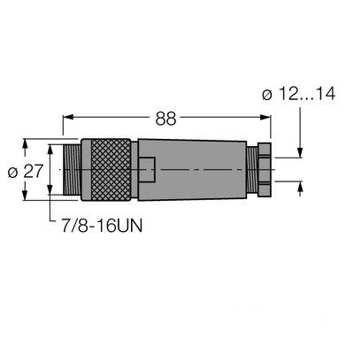 BS4151-0/16 Заказной разъем