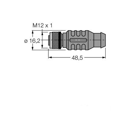RKSW-D9T451-0.5M PROFIBUS кабель с оболочкой PUR