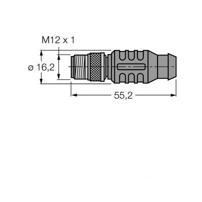 RSSW-D9T451-0.5M PROFIBUS кабель с оболочкой PUR