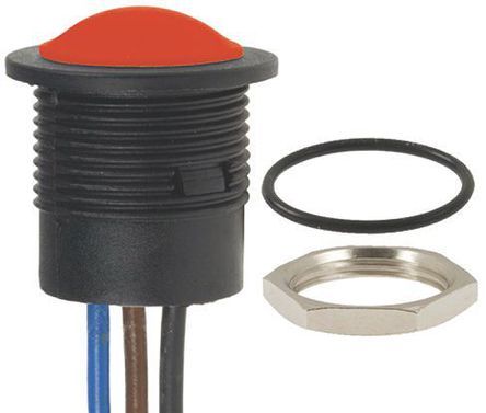 IAR5F1900, APEM NO/NC Push Button Switch, IP67, 16.2 (Dia.)mm, Panel Mount, 24V dc, Кнопочный переключатель