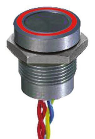 PBARAFBAS APEM Illuminated Through Hole Piezo Switch IP  mA   V dc Single Pole Single Throw SPST   C Пьезопереключатель