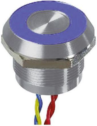 PBARYAFFB APEM Illuminated Wire Lead Piezo Switch IP  mA   V dc Single Pole Single Throw SPST   C Пьезопереключатель