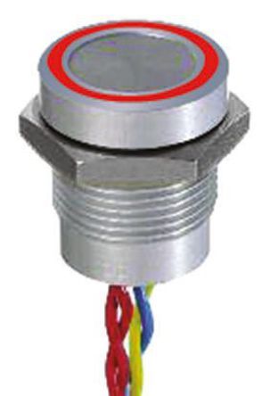 PBARAFAS APEM Illuminated Flying Lead Piezo Switch IP  mA   V dc Single Pole Single Throw SPST   C Пьезопереключатель