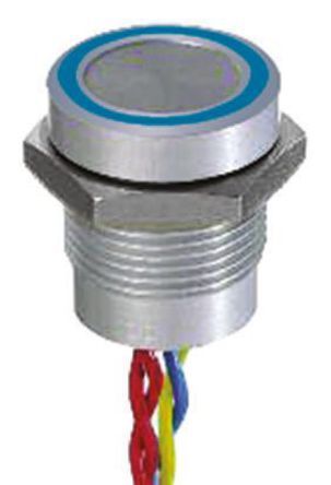 PBARAFAB APEM Illuminated Flying Lead Piezo Switch IP  mA   V dc Single Pole Single Throw SPST   C Пьезопереключатель