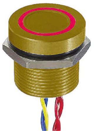 PBARFAA APEM Illuminated Flying Lead Piezo Switch IP  mA   V dc   C Пьезопереключатель