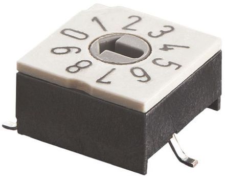 P60AS703, Apem 16 Way Surface Mount DIP Switch, Rotary Flush Actuator, Переключатель