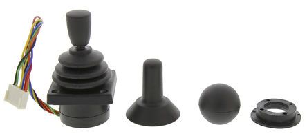 3140SE600, Apem, 2 Way Contactless Joystick Conical, Hall Effect, IP65 Rated, 5V, Джойстик-переключатель