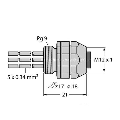 FKDW4.54-0.5 Монтаж на фланец