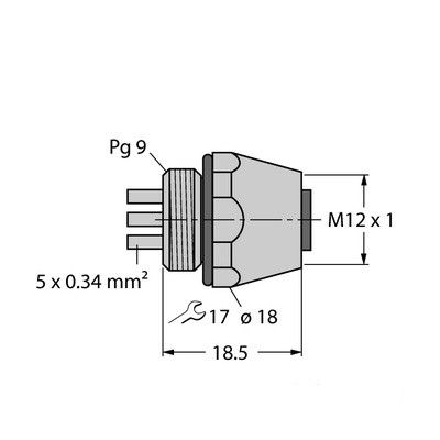 FKW5L Монтажная гнездовая часть соединителя