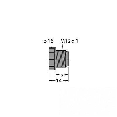 VS-M12-BK резьбовая пробка