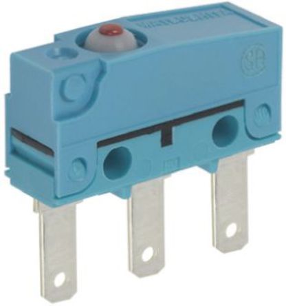 ABS111040, Panasonic SPDT Pin Plunger Microswitch, 2 A @ 30 V dc, Микропереключатель