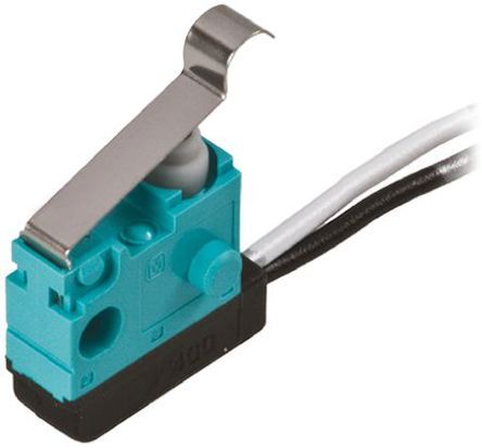 ASQ10238, Panasonic SPST-NO Simulated Roller Lever Microswitch, 100 mA @ 30 V dc, Микропереключатель