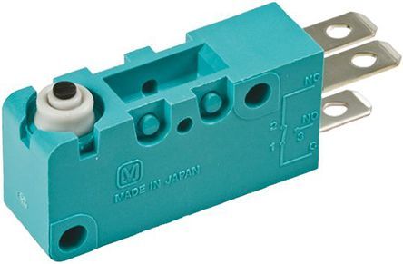 ABV1210403, Panasonic SPDT Pin Plunger Microswitch, 3 A @ 250 V ac, Микропереключатель