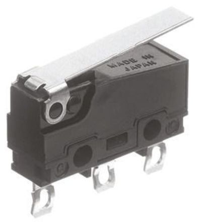 AVT3224, Panasonic SPDT Hinge Lever Microswitch, 3 A @ 250 V ac, Микропереключатель