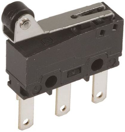 AVT3852613, Panasonic SPDT Roller Lever Microswitch, 100 mA @ 30 V dc, Микропереключатель