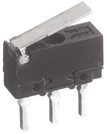 AV442461, Panasonic SPDT Hinge Lever Microswitch, 100 mA @ 30 V dc, Микропереключатель