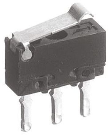 AV4444, Panasonic SPDT Simulated Roller Lever Microswitch, 500 mA @ 30 V dc, Микропереключатель