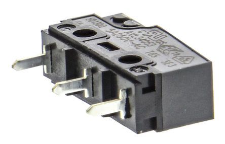 AVL34053, Panasonic SPDT Pin Plunger Microswitch, 5 A @ 250 V ac, Микропереключатель