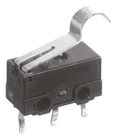 AH14649A, Panasonic SPDT Simulated Roller Lever Microswitch, 2 A @ 30 V dc, Микропереключатель