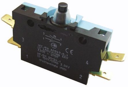 83240003, Crouzet DT-NO/NC Lever Microswitch, 6 A @ 250 V ac, Микропереключатель