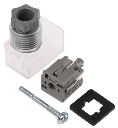 K43, SMC Pneumatic Solenoid Coil Connector, Lead/DIN Connector