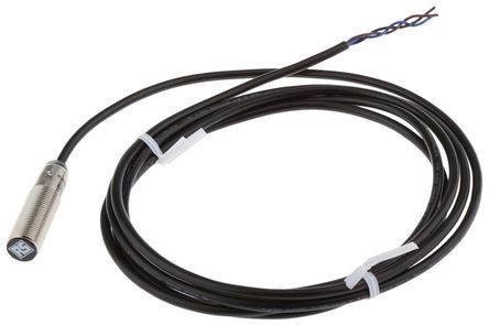 IME12-02BNSZW2KF38, RS PRO M12 x 1 Inductive Sensor - Barrel, NPN-NO Output, 2 mm Detection, IP67, Cable Terminal, Индуктивный датчик приближения