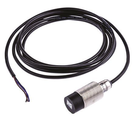 IME18-08NPSZW2KF38, RS PRO M18 x 1 Inductive Sensor - Barrel, PNP-NO Output, 8 mm Detection, IP67, Cable Terminal, Индуктивный датчик приближения