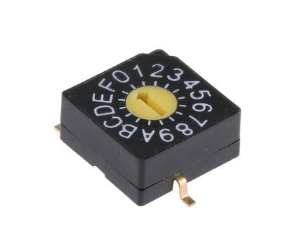 SMR5016, KNITTER-SWITCH 16 Way Surface Mount DIP Switch, Rotary Flush Actuator, Переключатель