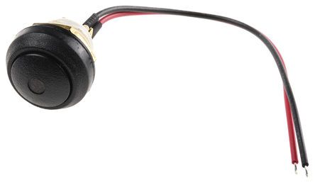 48-1-RB-B-BK-B, ITW 48 Single Pole Single Throw (SPST) Momentary Blue LED Push Button Switch, IP67, 13.6 (Dia.)mm, Panel Mount, 48V dc, Кнопочный переключатель