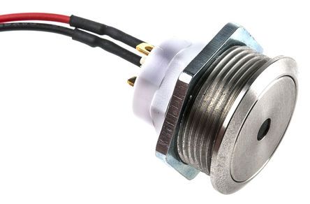 48M 111B, ITW 48M Single Pole Single Throw (SPST) Momentary Blue LED Push Button Switch, IP67, 19.43mm, Panel Mount, 48V dc, Кнопочный переключатель