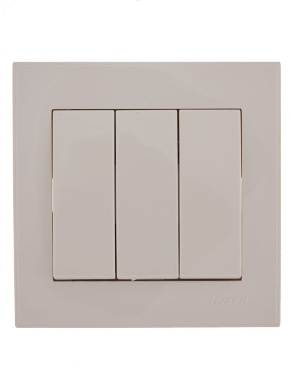 Выключатель RAIN тройной белый