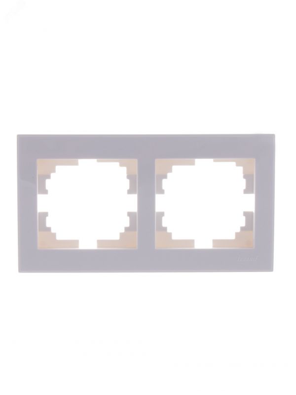 Рамка RAIN 2-ая горизонтальная белая с боковой вставкой
