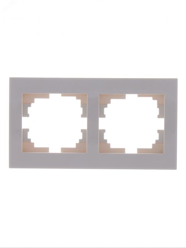 Рамка RAIN 2-ая горизонтальная крем с боковой вставкой