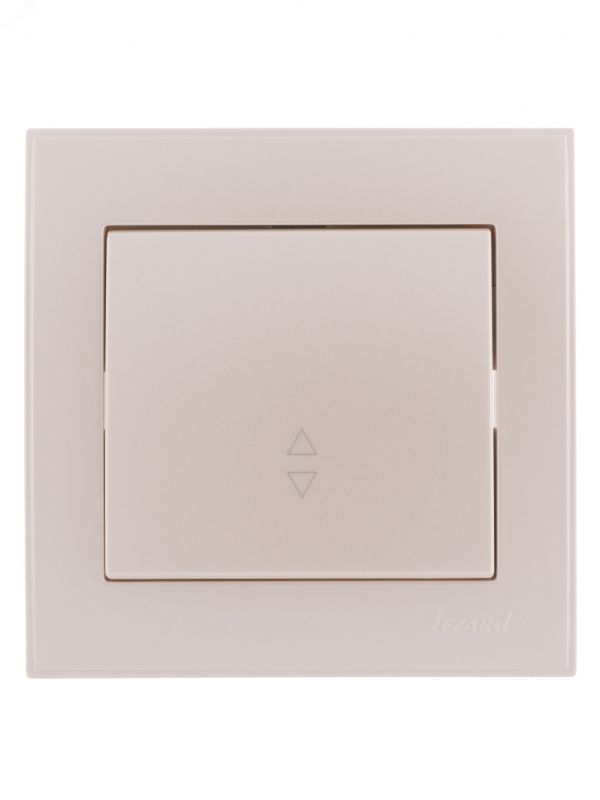 Выключатель RAIN проходной жемчужно-белый перламутр