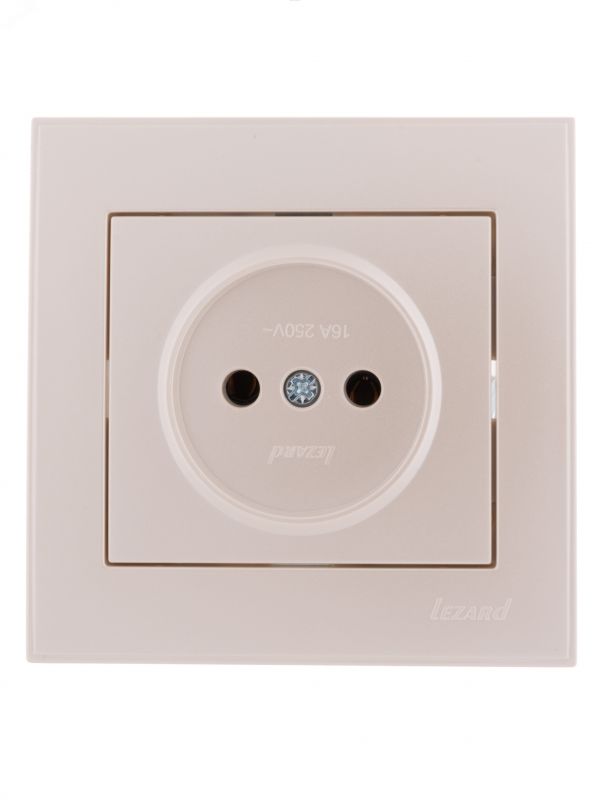 Розетка RAIN б/з керамика жемчужно-белый перламутр