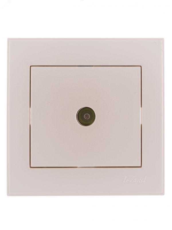 Розетка RAIN ТВ оконечная жемчужно-белый перламутр