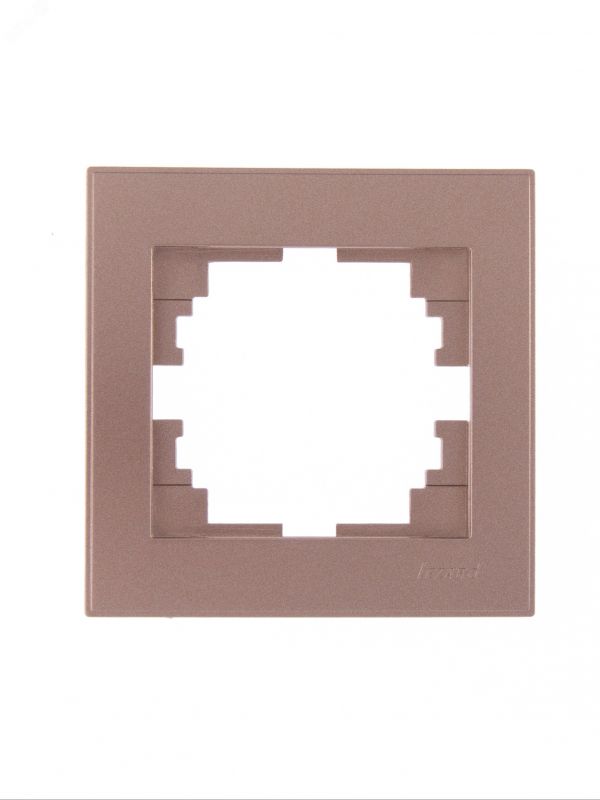 Рамка RAIN 1-ая горизонтальная бронза матовая