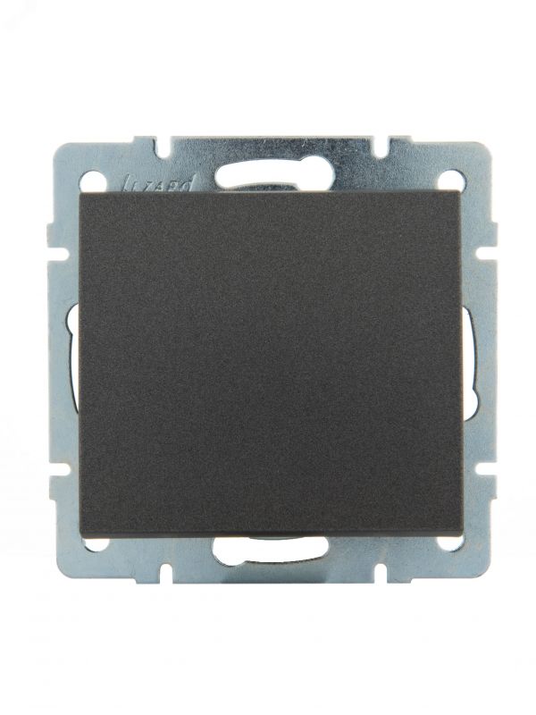 Выключатель RAIN черный графит матовый механизм