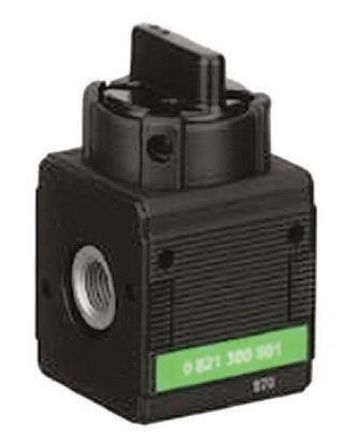 0821300911, Aventics Rotary Knob 3/2 Pneumatic Manual Control Valve NL4-BAV Series, Клапан