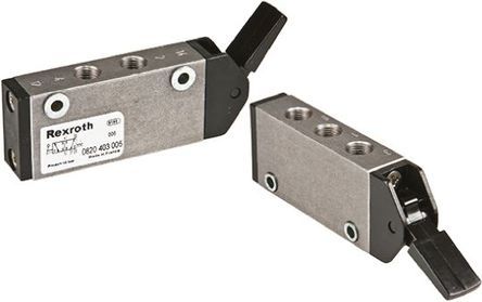0820403005, Aventics Lever 5/2 Pneumatic Manual Control Valve ST Series, Клапан