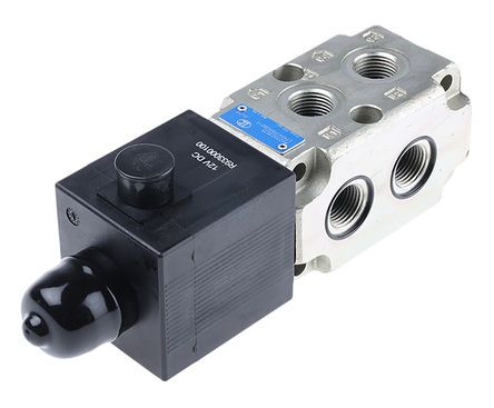 Bosch Rexroth Oil Control CETOP Mounting Hydraulic Flow Control Valve, R933003835, 6-way, 12V dc, 90L/min, Клапан