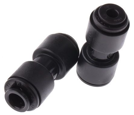PM200604E, John Guest Tube-to-Tube PM Pneumatic Straight Tube-to-Tube Adapter, Push In 6 mm to Push In 4 mm, Переходник