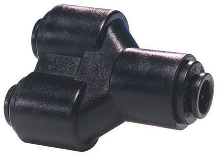 PM2310E, John Guest PM Pneumatic Y Tube-to-Tube Adapter, Push In 10 mm x Push In 10 mm x Push In 10 mm, Переходник
