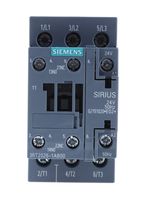 3RT2026-1AB00, Siemens 3 Pole Contactor - 25 A, 24 V ac Coil, SIRIUS Innovation, 3NO, 11 kW, Контактор